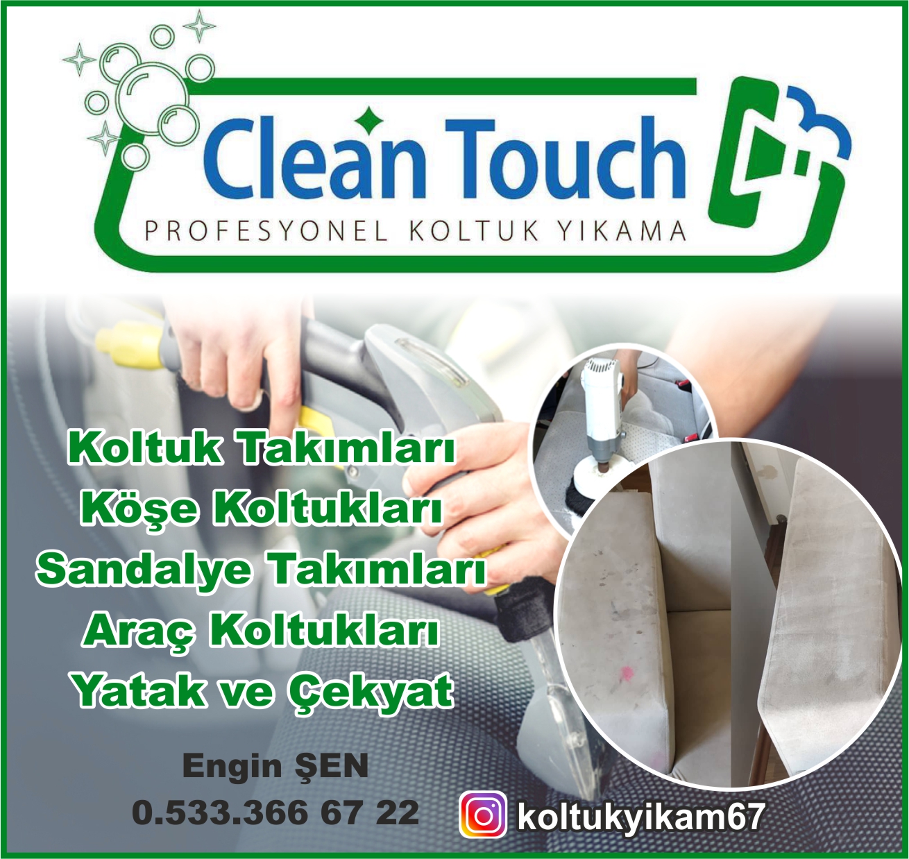 Clean Touch Koltuk Yıkama Kdz.Ereğli