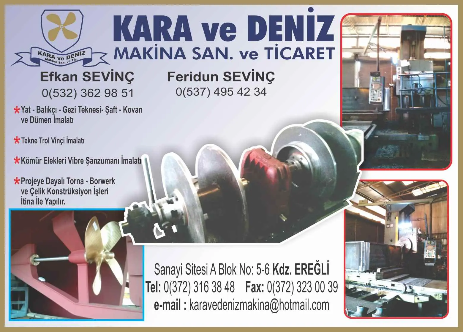 Kara Ve Deniz Makina Sanayi Kdz.Ereğli