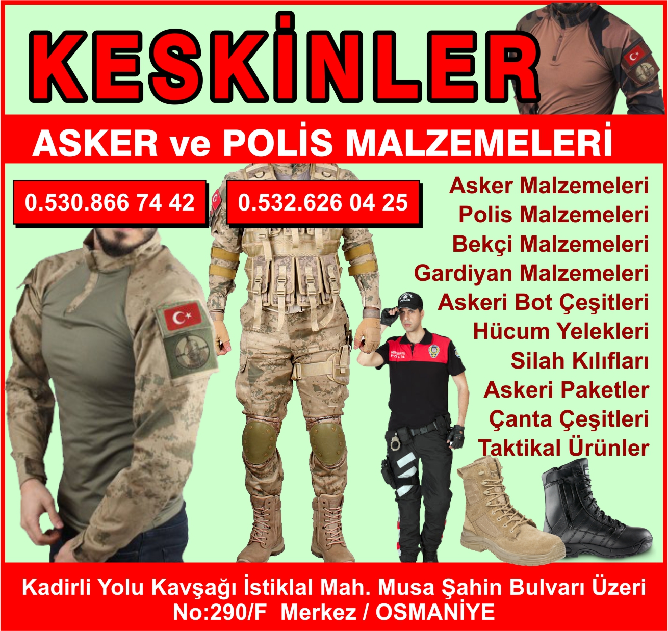 keskinler-asker-polis-malzemeleri-osmaniye