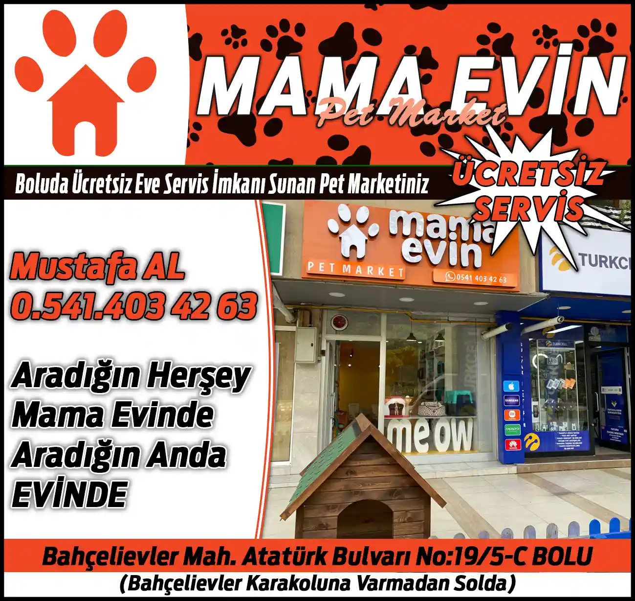 Mama Evin Pet Market Bolu