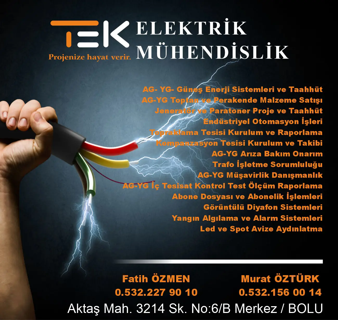 tek elektrik bolu