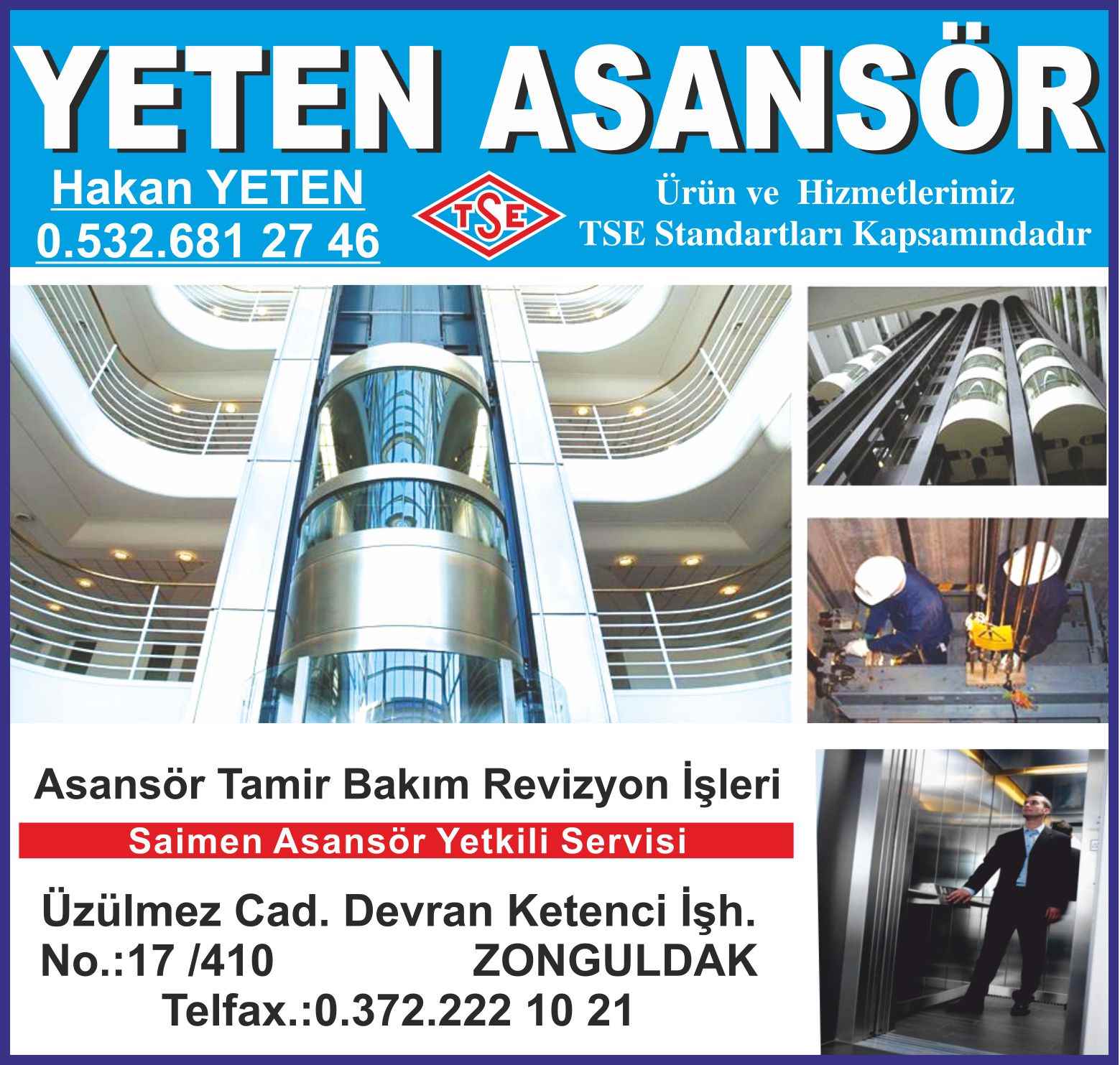 Yeten Asansör Zonguldak